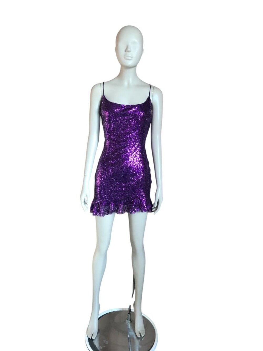 Lucy In The Sky Purple Sequin Mini Dress